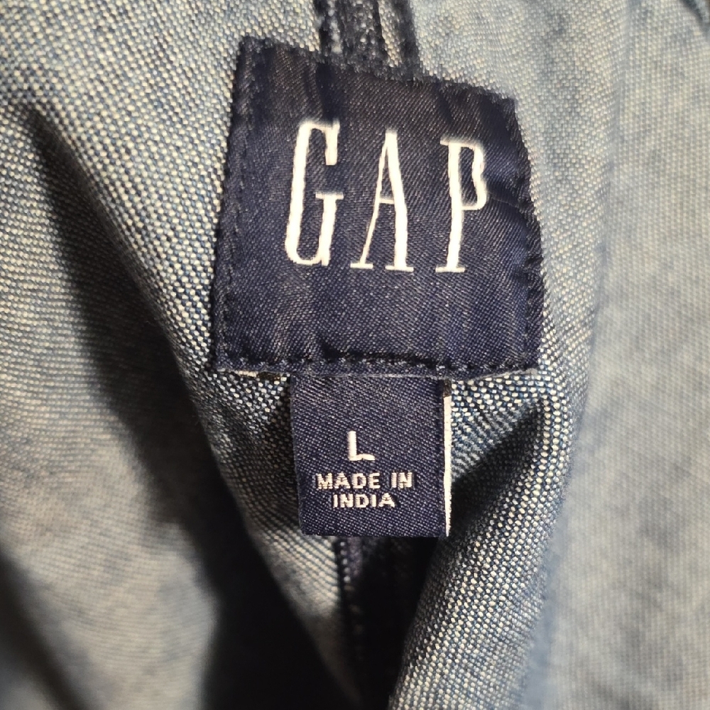 GAP Denim Button-Front Mini Dress - Picture 7 of 7